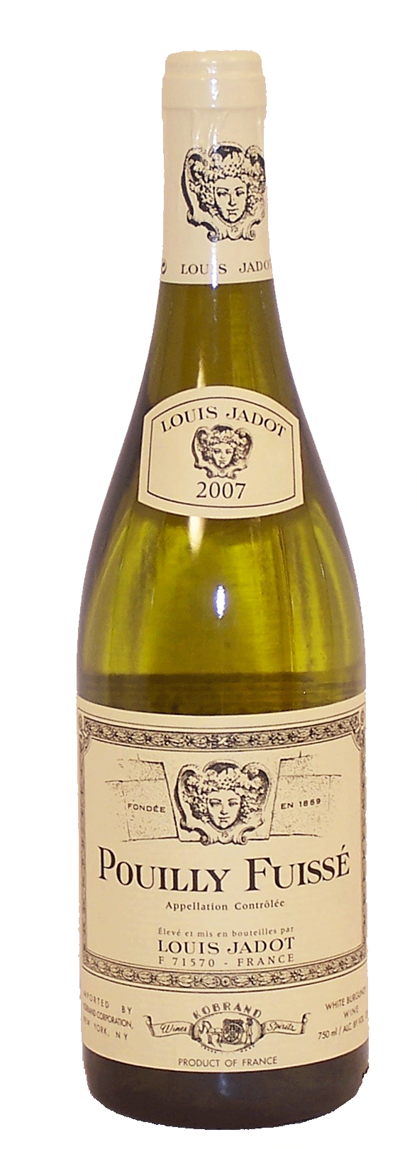 Louis Jadot  pouilly - fuisse, appellation controlee, white burgundy table wine, 13% alc./vol. Full-Size Picture